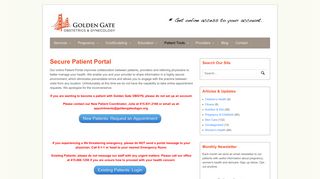 
                            1. Secure Patient Portal - Golden Gate OBGYN - Golden Gate Obstetrics Patient Portal