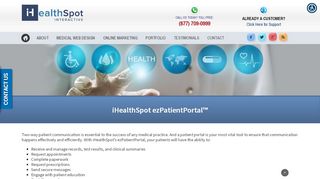 
                            5. Secure Patient Portal | Medical Website Design | iHealthSpot - Ez Patient Portal