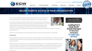 
                            4. Secure Remote Access in Your Organization - ECW Computers