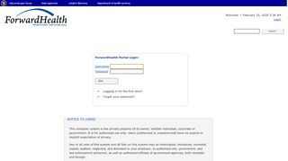 
                            1. Secure Site Login - ForwardHealth Portal - Forwardhealth Portal Login
