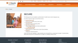 
                            9. Secure | The University of Texas Health Science Center at Tyler - Masters Tb Portal