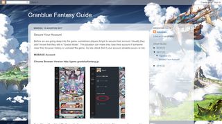 
                            6. Secure Your Account - Granblue Fantasy Guide - Mobage Portal