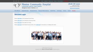 
Secured Login | Mission Community Hospital  
