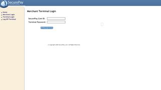 
                            3. SecurePay.com, Merchant Terminal Login - Securepay Portal