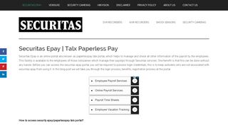 
                            6. Securitas Epay | Talx Paperless Pay - Securitas epay - Epayroll Theworknumber Com Agcanada Portal