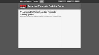 
Securitas Timegate Training Portal  
