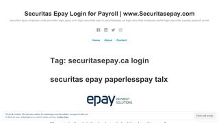 
                            6. securitasepay.ca login – Securitas Epay Login for Payroll ... - Securitas Epay Login Canada