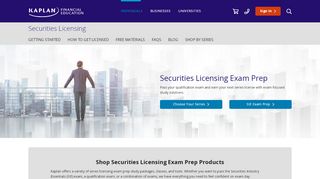 
Securities Licensing Exam Prep | Kaplan Financial Education
