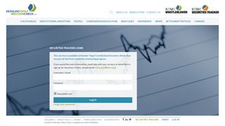 Securities Tracker Login | Kessler Topaz - Topaz Portal