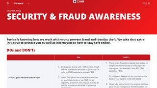 
                            7. Security Awareness | Fraud Awareness | CIMB - Www Cimbclicks Com My Portal