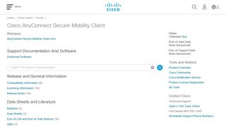 
Security - Cisco AnyConnect Secure Mobility Client - Cisco

