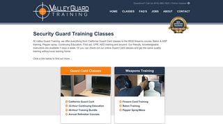 
                            7. Security Guard Training Classes | Valley Guard Training - Valley Guard Training Portal