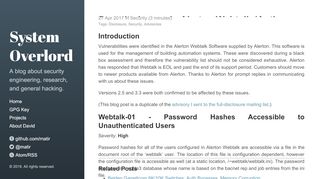
                            7. Security Issues in Alerton Webtalk (Auth Bypass, RCE ... - Alerton Webtalk Portal