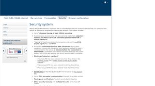 
Security system - ELBA-internet - HYPO-bank  
