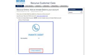 
Securus Online- Add an Inmate Debit to your account
