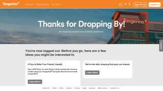 
                            4. See you soon! Thanks for banking with us. | Tangerine - Www Tangerine Ca Portal