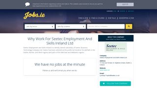 
                            6. Seetec Employment and Skills Ireland Ltd Careers, Seetec ... - Jobs.ie - Job Search Portal Seetec