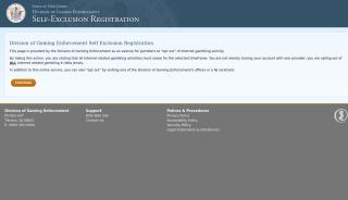 
                            8. Self Exclusion - New Jersey Government Services - Dge Online Portal