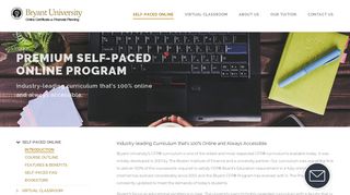 
                            4. Self Paced Program - Boston Institute of Finance - Bryant Cfp Portal