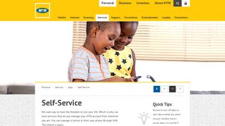 Self-Service - MTN Ghana - Mtn Backup Online Portal