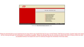 
Self Service Portal - ADP® Portal  
