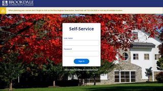
                            3. Self-Service - WebAdvisor Self-Service - My Brookdale Portal