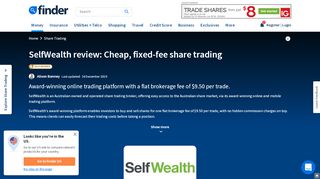 
                            7. SelfWealth review: Cheap, fixed-fee share trading | finder.com ... - Self Wealth Trading Portal