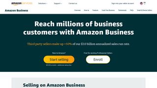 
                            3. Sell on Amazon Business - Services - Amazon.com - Amazon Supplier Diversity Portal