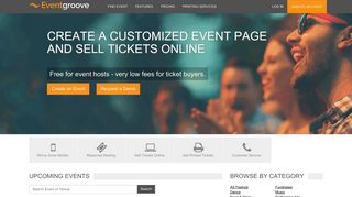 
Sell Tickets Online with Eventgroove  
