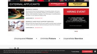 
                            5. Seminole Careers - Hard Rock Employee Portal