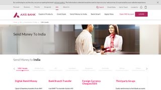 
                            3. Send Money to India From USA-Canada - Transfer ... - Axis Bank - Axis Remittance Portal