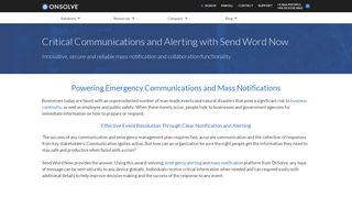 
Send Word Now Critical Alerting and Incident Response Tools ...
