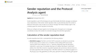 
                            8. Sender reputation and the Protocol Analysis agent: Exchange ... - Agentexchange Login