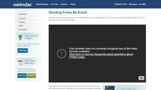 
                            8. Sending Faxes By Email - MetroFax - Metrofax Portal Page