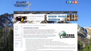 
Sending Money to Inmates | Idaho Department of Correction  
