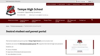 
                            7. Sentral student and parent portal - Tempe High School - Sentral Student And Parent Portal Portal