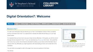
                            8. SEQTA Learn - Digital Orientation7 - Collinson Library at St ... - Seqta Duncraig Portal