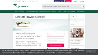 Serenata Flowers Discount Codes, Sales & Cashback Offers - Serenata Flowers Portal Page