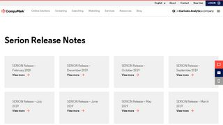 
                            6. Serion Release Notes - CompuMark - Saegis Portal