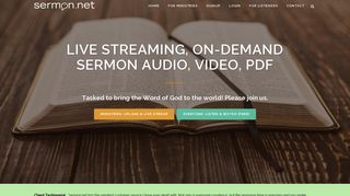 
                            1. Sermon.net | Live Sermons & Sermon Audio Streaming - Sermon Net Studio Portal