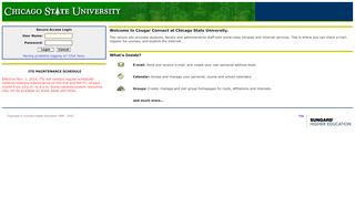 
                            4. Server Failure: Error - Chicago State University Portal