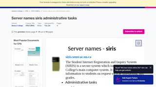 
                            2. Server names siris Administrative tasks sirissenecaconca ... - Seneca Siris Sign In