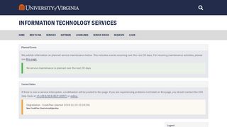 
                            4. Service Status - UVA Information Technology Services - Healthy Hoos Patient Portal