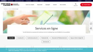 
                            6. Services bancaires sur internet et sur mobile - Société Générale - Societe Generale Particuliers Portal