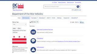 
                            4. Services | dc taxi - Department of For-Hire Vehicles - DC.gov - Dfhv Company Portal