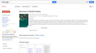 
Services in Family Forestry
