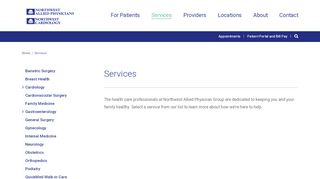 
                            4. Services | Northwest Allied Physicians | Arizona - Northwest Allied Physicians Patient Portal