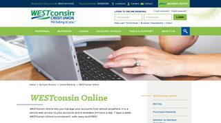
                            1. Services of WESTconsin Online | WI & MN Banking - Wisconsin Credit Union Portal