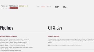 Services — Pinnacle Resources Group