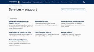 
                            4. Services + support | Metropolitan State University - Metro State Eservices Portal